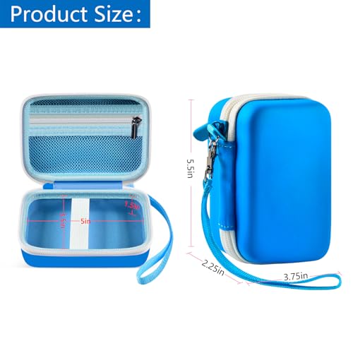GWCASE Digital Camera Case Compatible with CAMKORY/for YISENCE/for VAHOIALD/for Kodak Pixpro/for Canon PowerShot ELPH 180 190/ for Sony DSCW800 DSCW830 Kids Camera with SD Card and Cable -Blue - Image 4