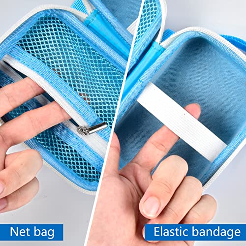 GWCASE Digital Camera Case Compatible with CAMKORY/for YISENCE/for VAHOIALD/for Kodak Pixpro/for Canon PowerShot ELPH 180 190/ for Sony DSCW800 DSCW830 Kids Camera with SD Card and Cable -Blue - Image 5