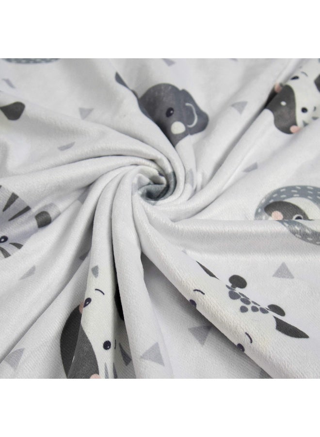 LEFAFA Baby Blanket for Boys Girls, Soft Plush Toddler Blanket with Print Animal Pattern and Double Layer Dotted Backing, Baby Nursery Bed Blankets for Infant Toddler Nursery Crib,75x100cm(dairy cow) - Image 2