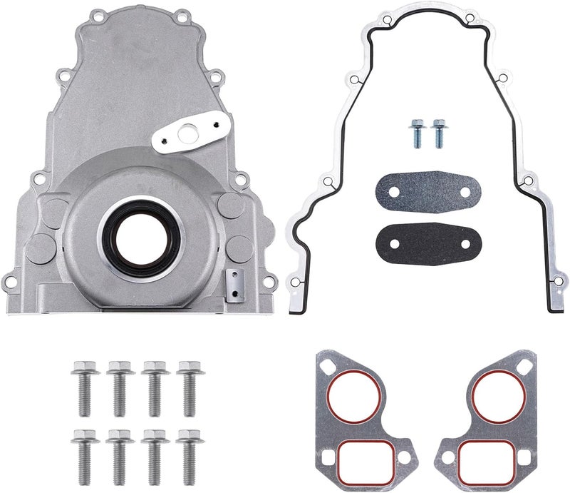 LEVANLIGHT LS Front Timing Cover with Gasket Kit for LS2 LS3 4.8L 5.3L 6.0L 6.2L Engines - Image 1