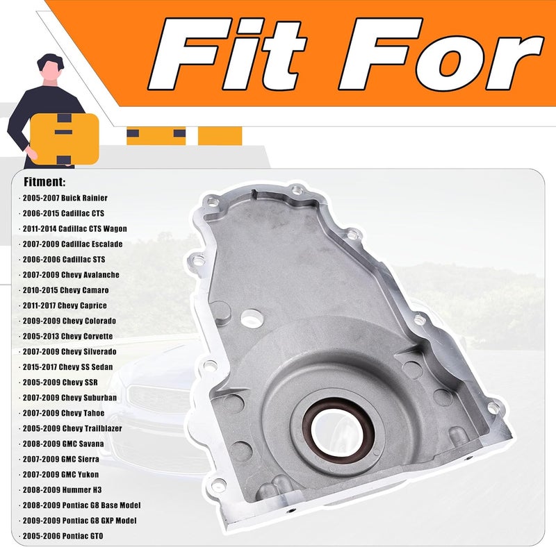 LEVANLIGHT LS Front Timing Cover with Gasket Kit for LS2 LS3 4.8L 5.3L 6.0L 6.2L Engines - Image 3