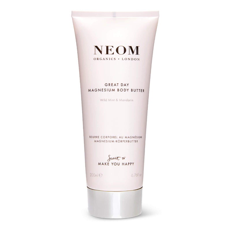 Neom- Great Day Magnesium Body Butter, 200ml | Mandarin & Wild Mint | Cream Moisturiser With Essential Oils | Nourish & Soften | Fresh & Zesty - Image 1