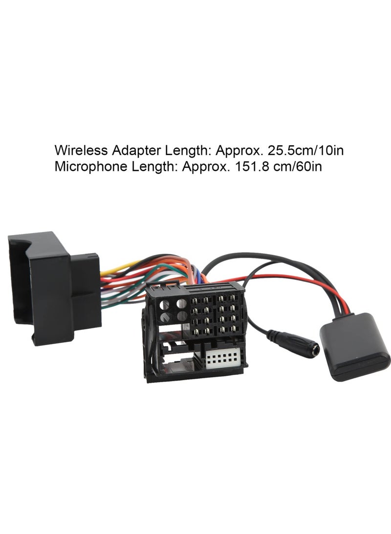 Wireless Bluetooth 5.0 Audio Adapter with Mic for BMW E46 3 Series, Handsfree Music and AUX Input - Image 3
