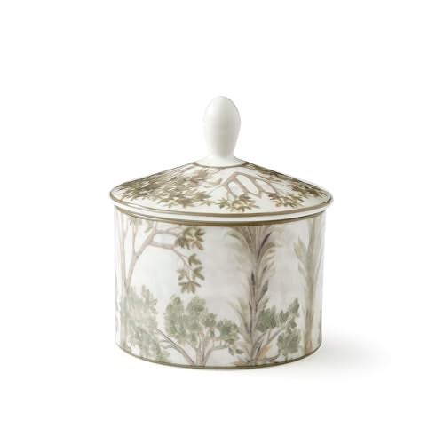 Spode Kit Kemp Tall Trees 10oz Sugar Bowl with Lid Enchanted Forest Design Porcelain Dishwasher and Microwave Safe For Tea and Coffee Fabulous Gift Home Gathering Use - Image 1