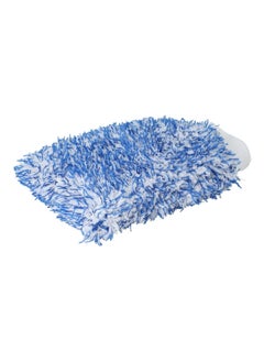 AUTOSMART Microfiber Wash Mitt Blue and White 25 x 19 cm FLD-SA003  - Image 3