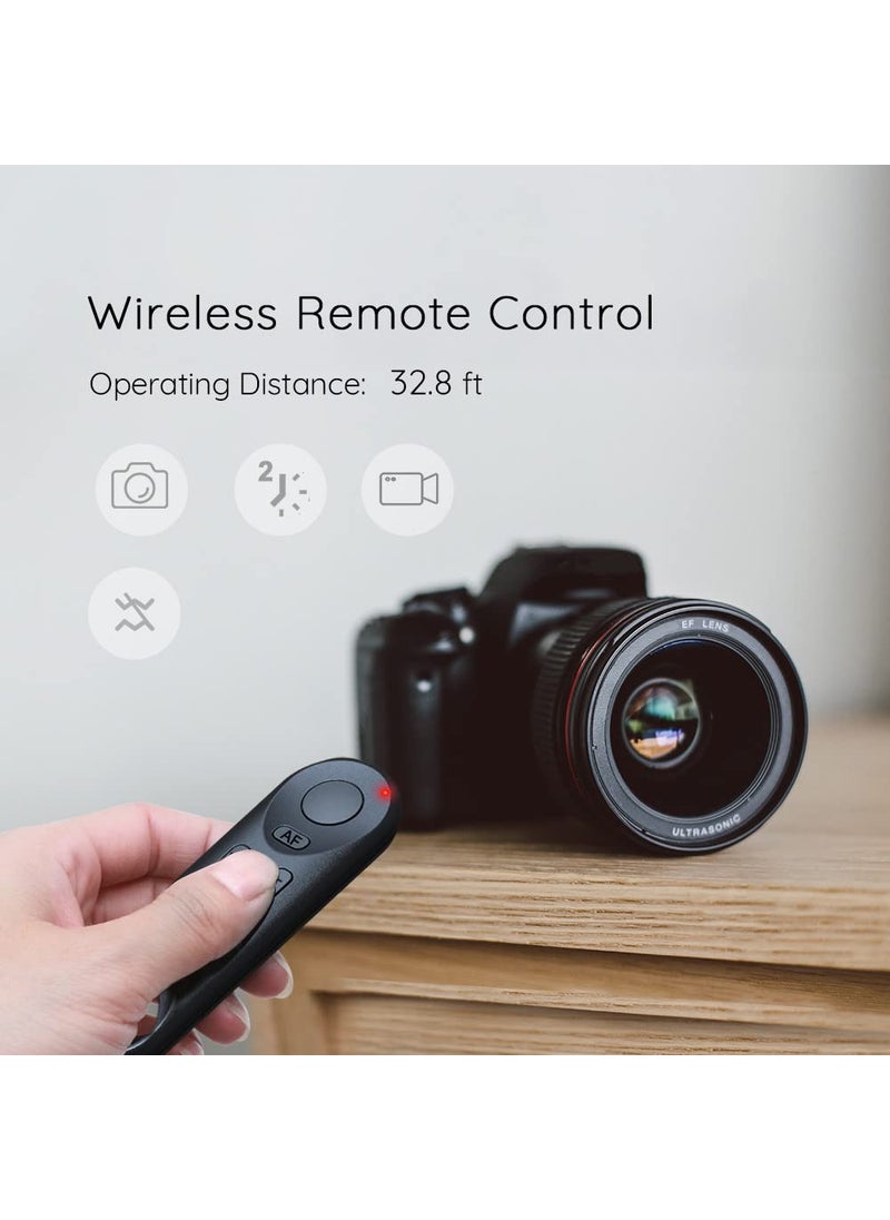 PHOLSY Wireless Remote Control Camera Remote Shutter Compatible with Canon BR-E1 R100, R7, R10, R8, 90D, 850D, R5, R6, 200D, 200DII, 250D, 6D-II, 77D, 800D, M6-II, M50, M200, G5X-II, G7X-III