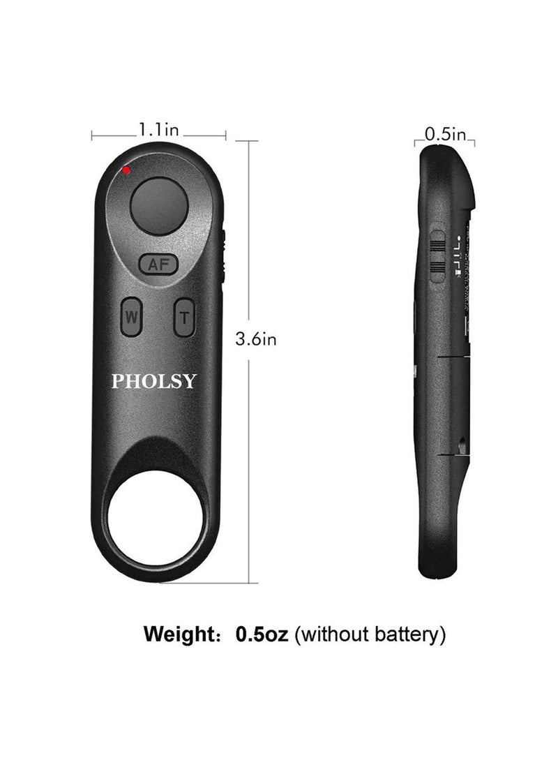 PHOLSY Wireless Remote Control Camera Remote Shutter Compatible with Canon BR-E1 R100, R7, R10, R8, 90D, 850D, R5, R6, 200D, 200DII, 250D, 6D-II, 77D, 800D, M6-II, M50, M200, G5X-II, G7X-III