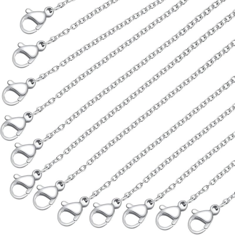 Tdas Necklace Extenders, Chain Extenders for Necklaces,15 Pcs Stainless Steel Gold Silver Necklace Bracelet Anklet Extension Chains with Lobster Clasps and Closures for Jewellery Making - 6.5 inches (Silver) - Image 4