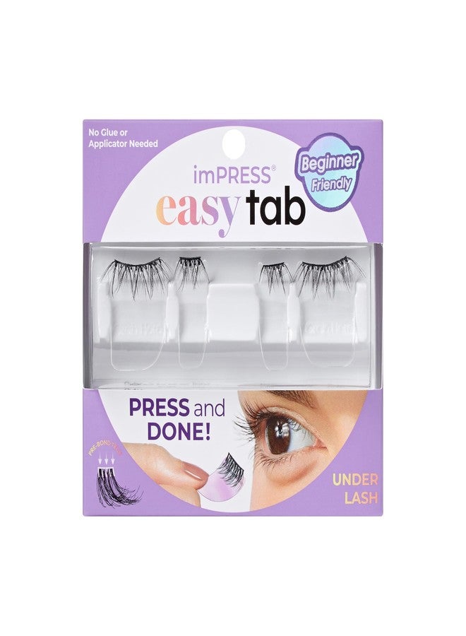 Impress KISS imPRESS Falsies Easy Tab Press On Self Adhesive Eyelashes, Black, 'Classy Natural', 1 Pair of 6mm-7mm Inner Natural Volume Eyelash Clusters & 1 Pair of 6mm-10mm Outer Half-Lashes with Easy Tabs - Image 1