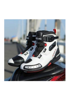 Verci White New High-top Motorbike Shoes Warm Windproof Four Seasons Traction Riding Shoes Motorbike Equipment (43 EUR)  - Image 1