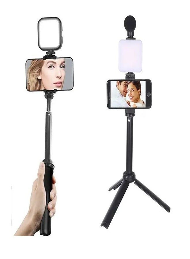 Plokama PK_772 LED Selfie Light & Microphone Kit  Ideal for Vlogging Streaming & Presentations - Image 2