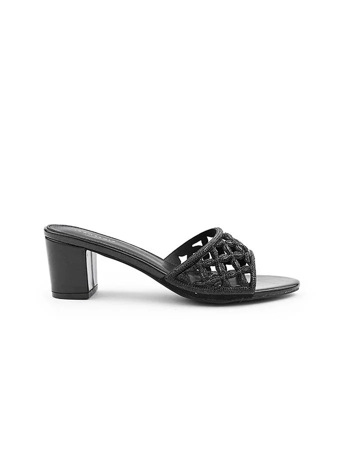 أيقون Chic peep-toe slipper with comfortable heel.