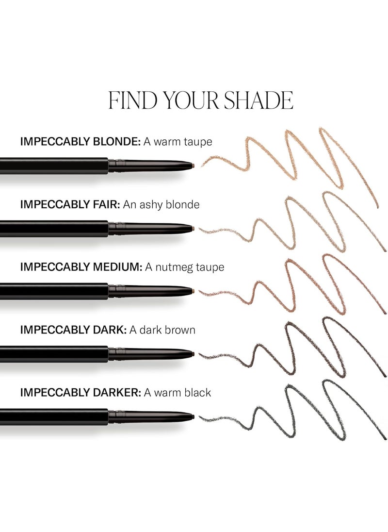 ميي قلم تحديد الحواجب من ماركة Brow By Mii Precision Brow Detailer متوسط ​​الحجم لتحديد وتصفيف الحواجب  - Image 3