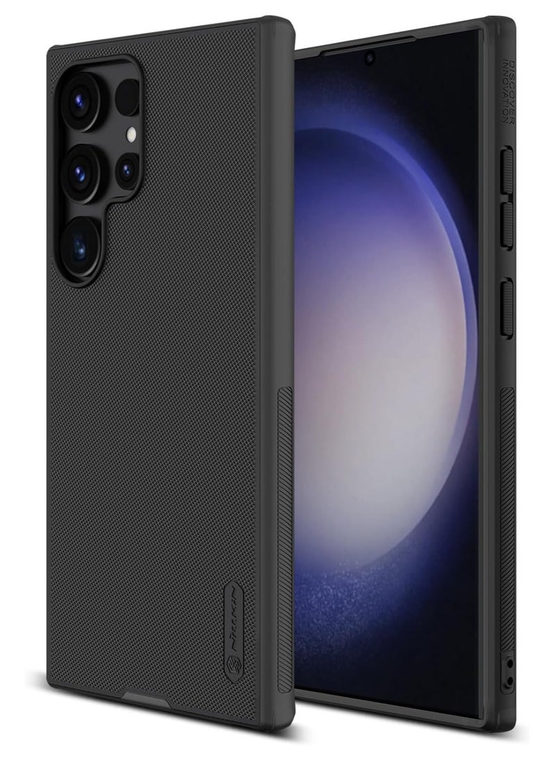 نيلكين جراب  نيلكين سوبر فروستيد برو مضاد للخدش والانزلاق لموبايل Samsung Galaxy S24 Ultra   (اسود)  - Image 1