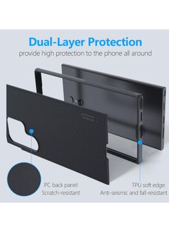 Nillkin Nillkin Case Cover Super Frosted Pro  Case Anti-Scratch & Slip For Samsung Galaxy S24 Ultra (Black)  - Image 3