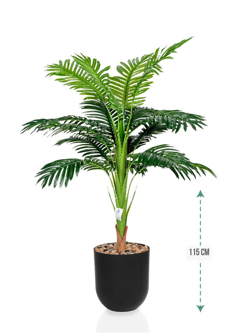 Tala Artificial Palm Tree, 115 cm Height | Realistic Natural Design with Elegant Planter for Indoor Decoration - Image 1