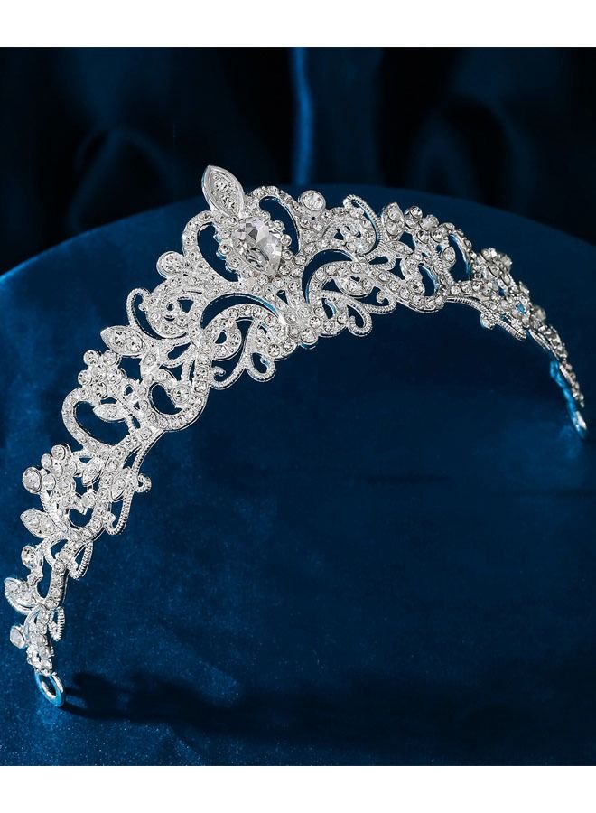 Children's Role-Playing Crystal Crown Princess Headwear, Luxurious Wedding Dress Headwear, Suitable for Birthday Hair Accessories, Dances, Costume Parties - Image 3