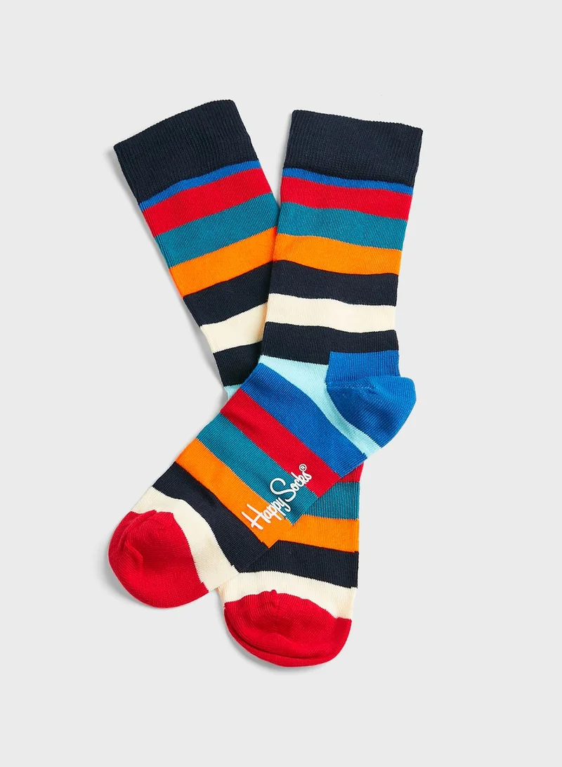 Happy Socks 3 Pack Classic Multi Color Socks Gift Set