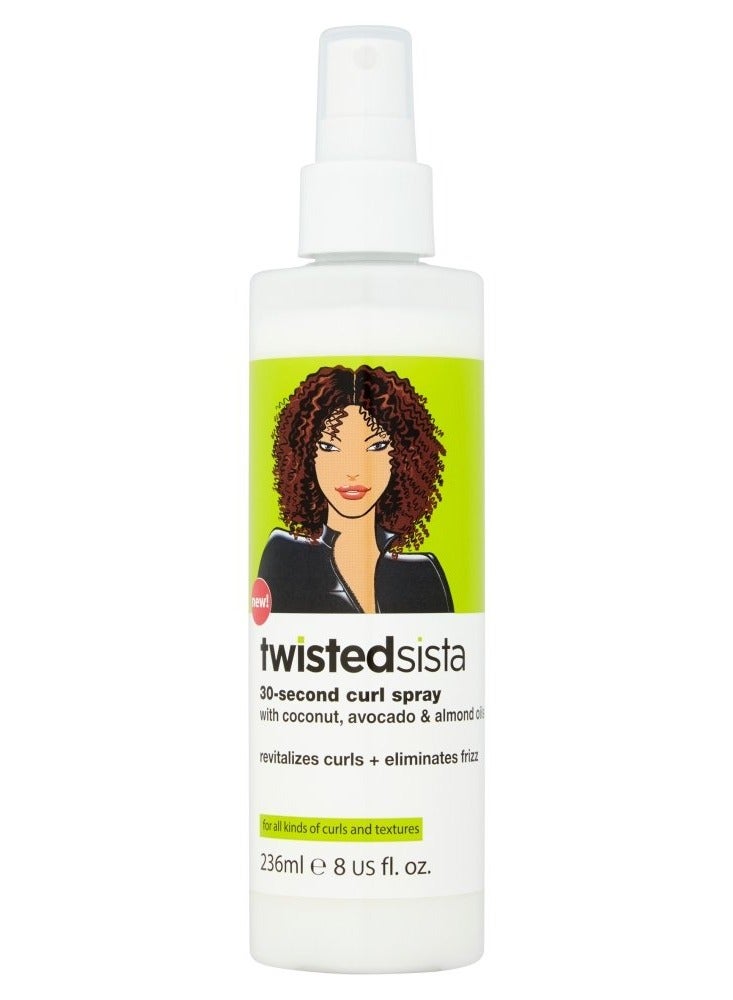 Twisted Sista 30-Second curl spray revitalizes curls + eliminates frizz 8oz - Image 1