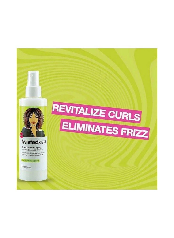 Twisted Sista 30-Second curl spray revitalizes curls + eliminates frizz 8oz - Image 2