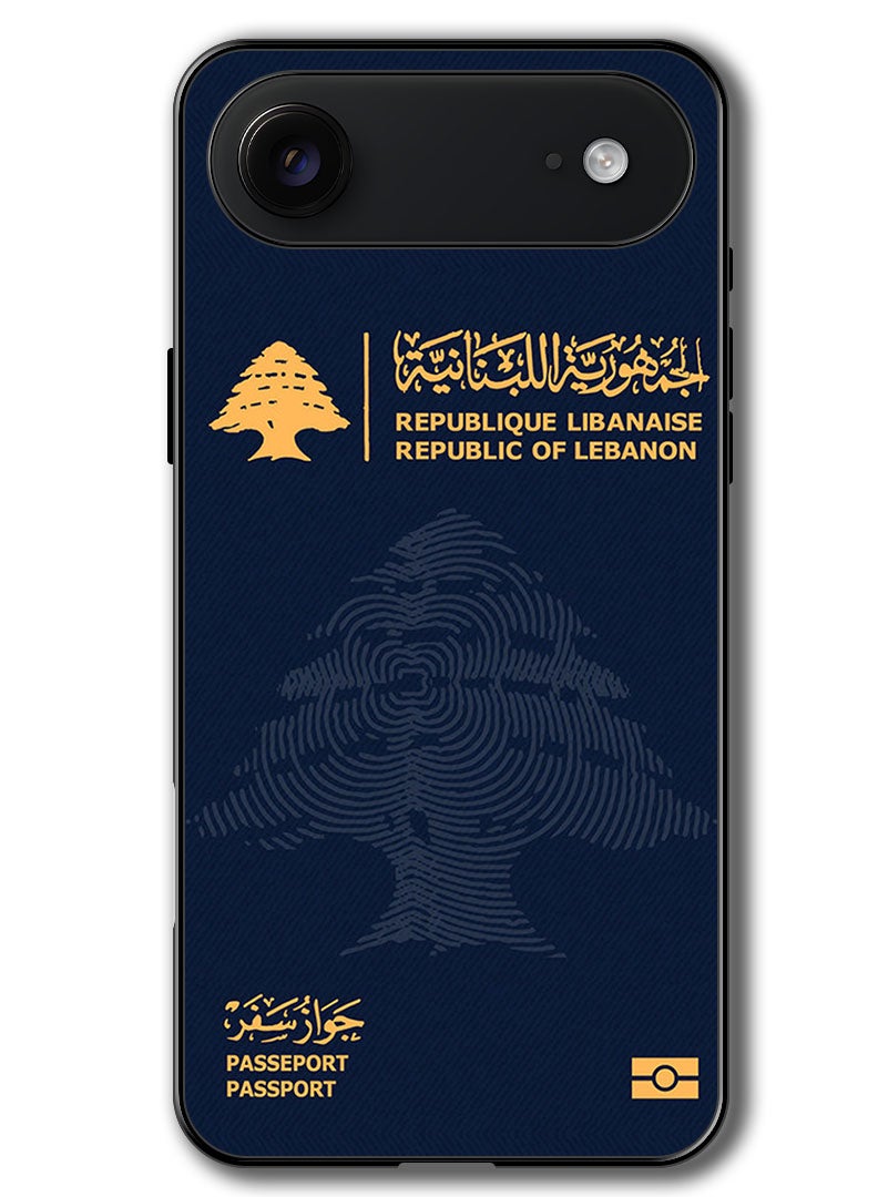 Theodor Case Compatible with Apple iPhone 17 Air 6.5 Inch Protection Shockproof Bumper Cover Lebanon Passport - Image 1