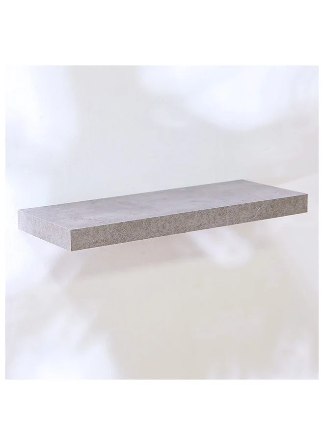 دانوب هوم Allano Floating Shelf Wooden Wall Mounted Shelf Display Invisible Metal Bracket Shelves For Decorations In Living Room Laundry Room Bed Room L 60 x W 23.5 x H 4.3 cm Cement Marble