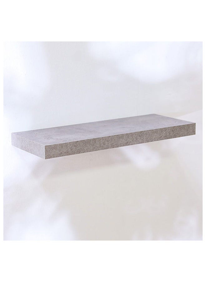 DANUBE HOME Allano Floating Shelf Wooden Wall Mounted Shelf Display Invisible Metal Bracket Shelves For Decorations In Living Room Laundry Room Bed Room L 60 x W 23.5 x H 4.3 cm Cement Marble  - Image 2