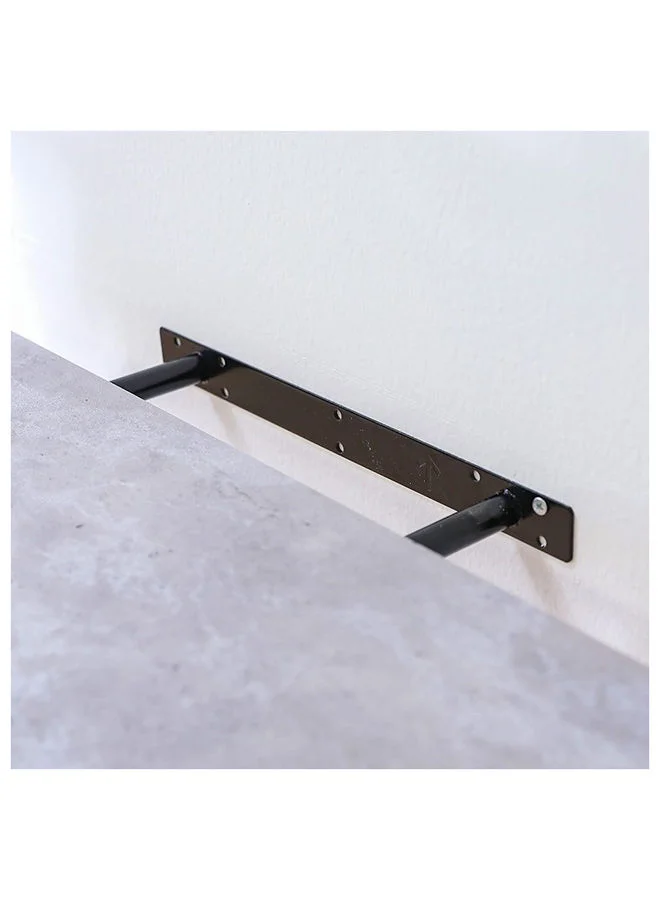 دانوب هوم Allano Floating Shelf Wooden Wall Mounted Shelf Display Invisible Metal Bracket Shelves For Decorations In Living Room Laundry Room Bed Room L 60 x W 23.5 x H 4.3 cm Cement Marble