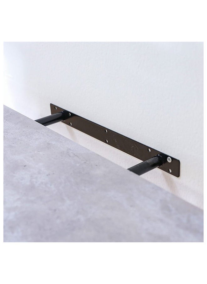 DANUBE HOME Allano Floating Shelf Wooden Wall Mounted Shelf Display Invisible Metal Bracket Shelves For Decorations In Living Room Laundry Room Bed Room L 60 x W 23.5 x H 4.3 cm Cement Marble  - Image 4