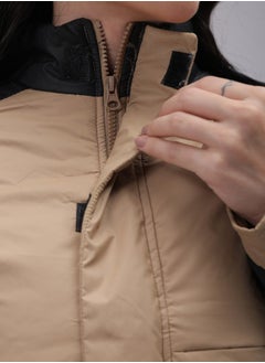 Freehand Women Regular Fit Colourblocked Puffer Jacket  - Image 5