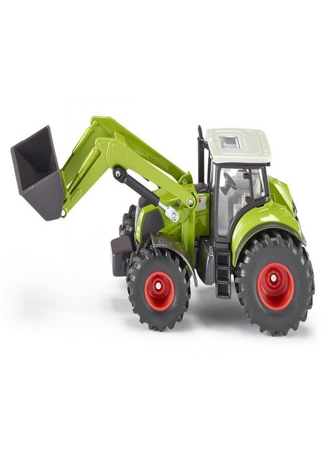 Siku 1979, Claas Axion 850 with Front Loader, 1:50, Metal/Plastic, Green, Movable Shovel, Rear Hitch, Can be Combined Trailers of The Same Scale - Image 2