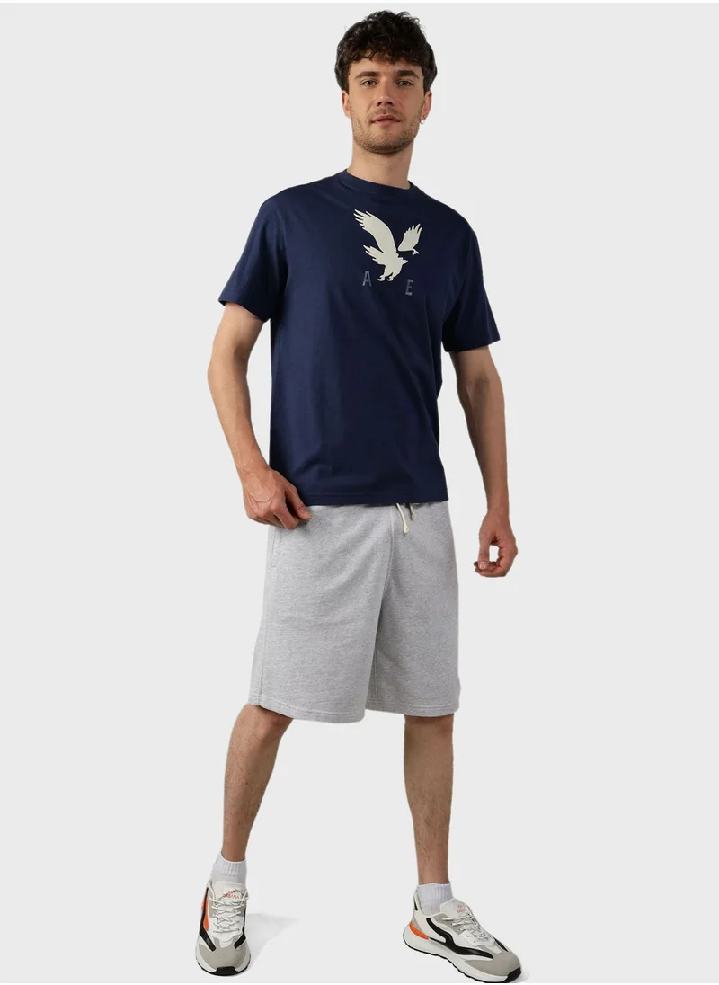امريكان ايجل Logo Graphic Crew Neck T-Shirt