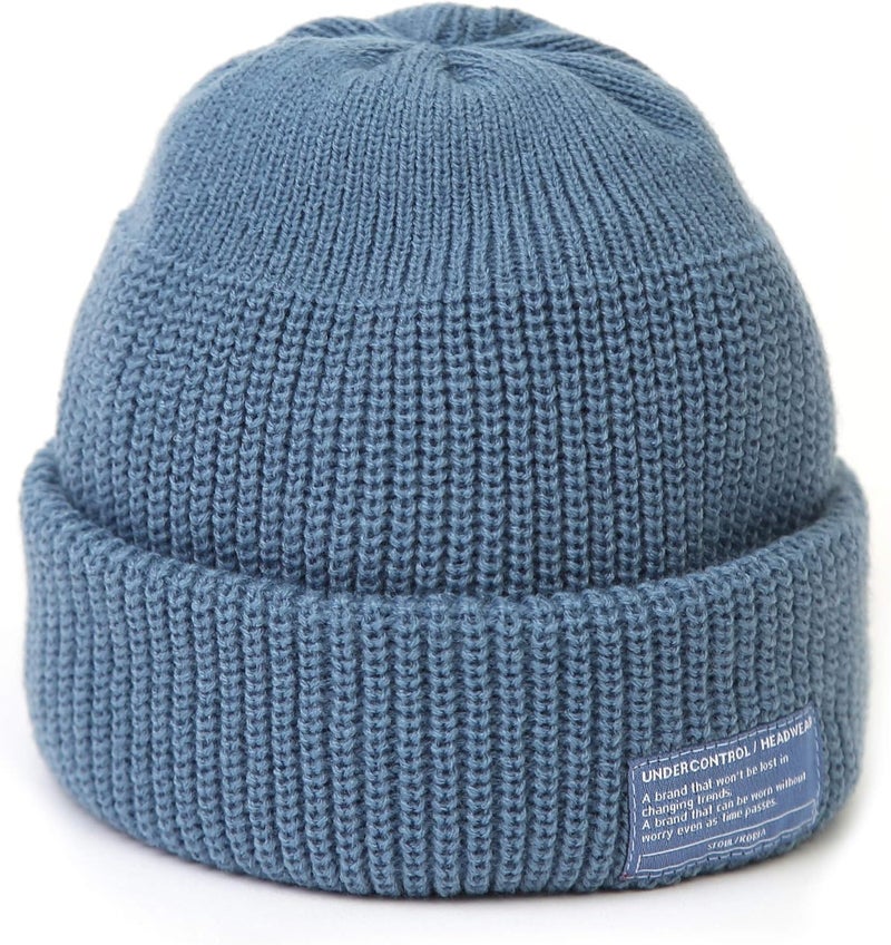 UNDERCONTROL Store Winter Trawler Fisherman Beanie Men Women Unisex Stylish Plain Docker Skull Hat Roll up Watch Cap Color Pack - Image 2