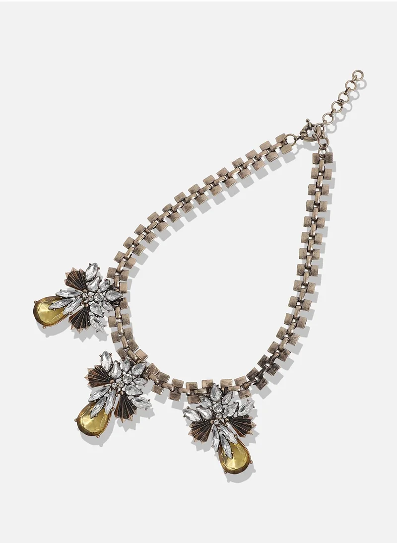 SOHI Designer Statement Stone Necklace