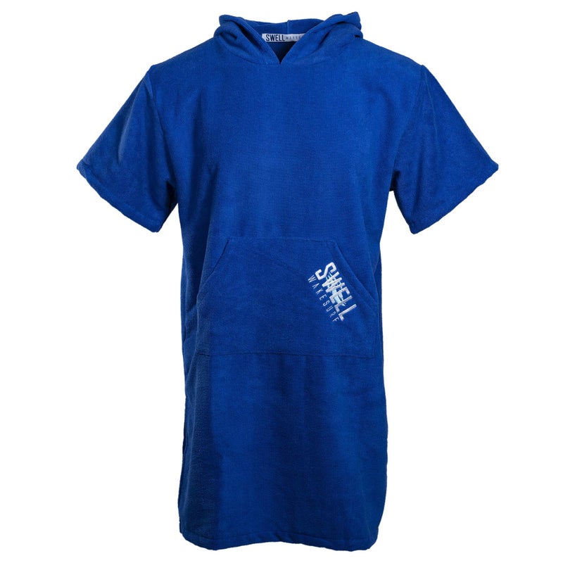 SWELL Wakesurf Creator Boat Coat  Hooded Microfiber Towel SmallYouth  Blue