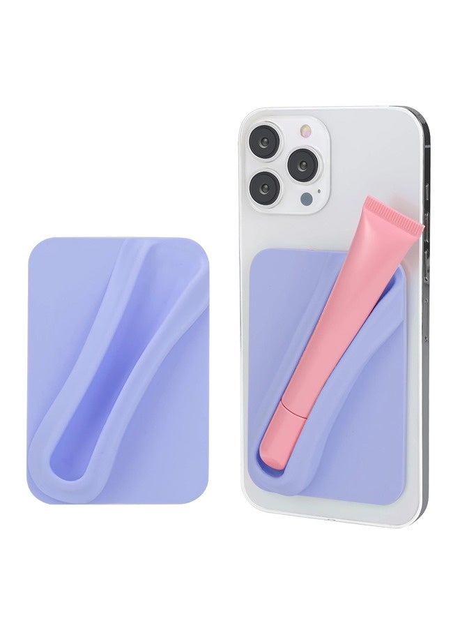 شيبشيب حامل شفاه من السيليكون للهاتف المحمول، لحمل أحمر الشفاه وملمع الشفاه، يُلصق على ظهر جراب الهاتف ومناسب لمعظم طرازات الهواتف - Image 1