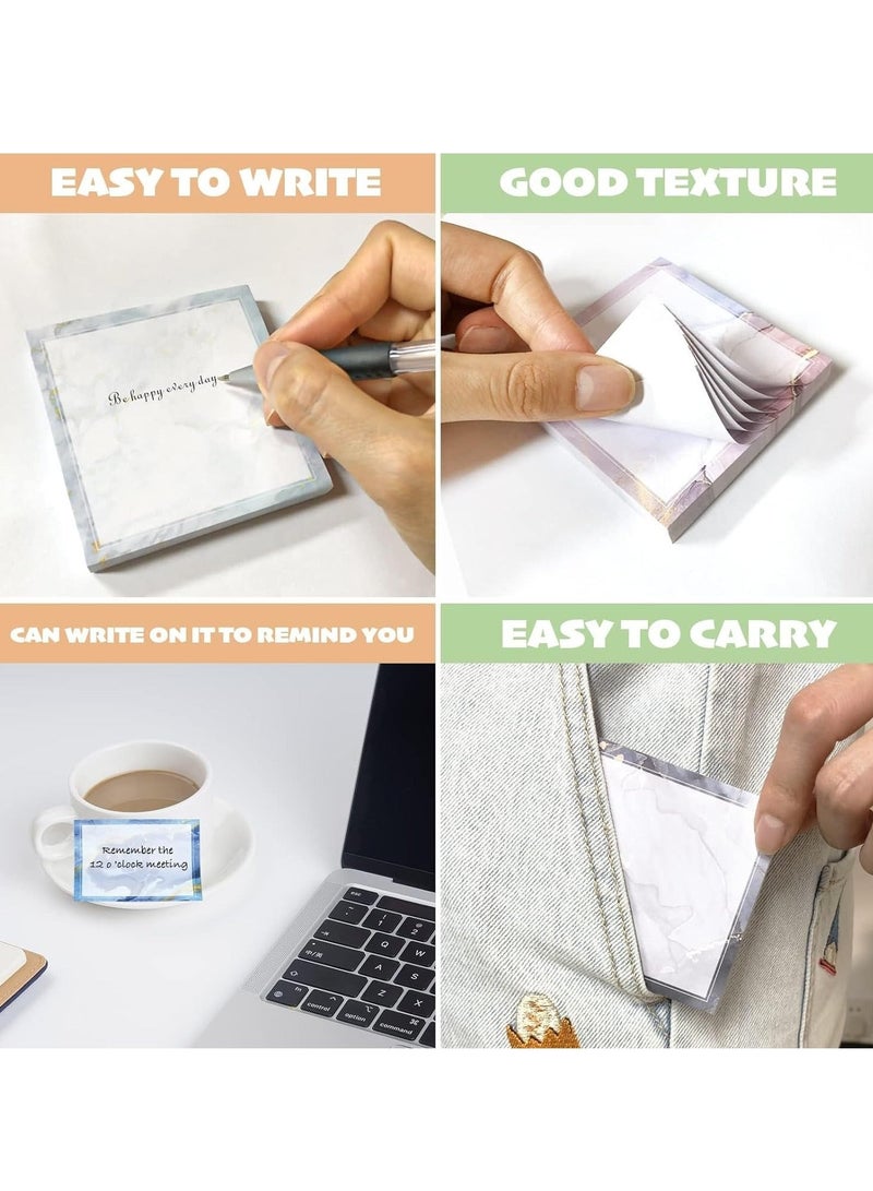 Captaintech Sticky Note Pads, Versatile & Stylish 600-Sheet Sticky Note Pads, Multiple Aesthetic Designs - Ideal for Messages, Lists & Reminders - Image 2