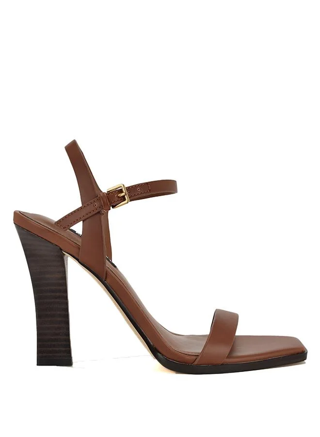 Nine West NINEWEST WNJOANY3 SANDALS DARK BROWN