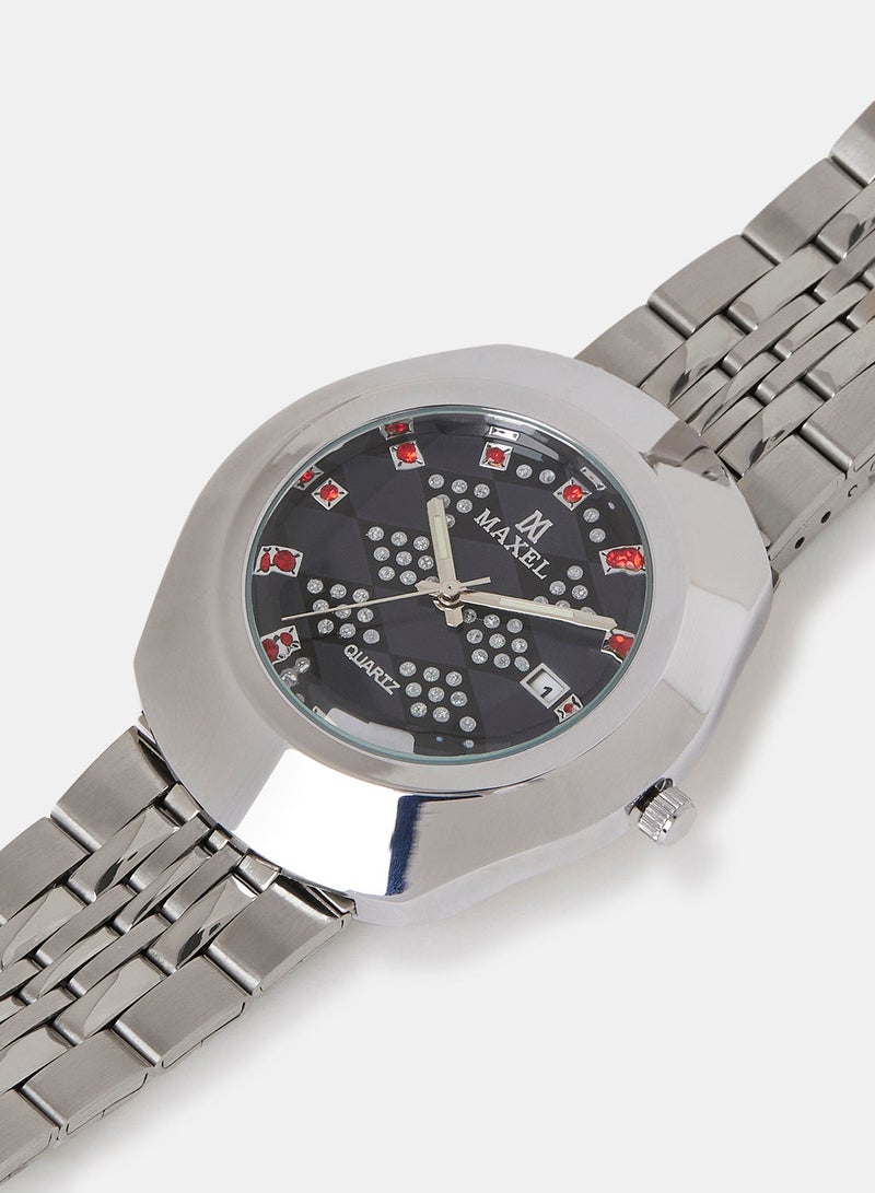 Maxel ساعة يد أنالوج مميزة للرجال من ديستار هيريتاج MX591 - 38 مم - Image 3