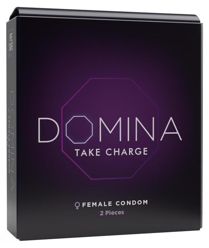 بي سيف الواقي الأنثوي PEESAFE Domina مع إسفنجة داخلية ناعمة - العدد 2 | لا يوجد لون / صبغة اصطناعية | مصنوع من المطاط الطبيعي | عطر اللافندر | مع 2 أكياس قابلة للتحلل الحيوي يمكن التخلص منها - Image 1