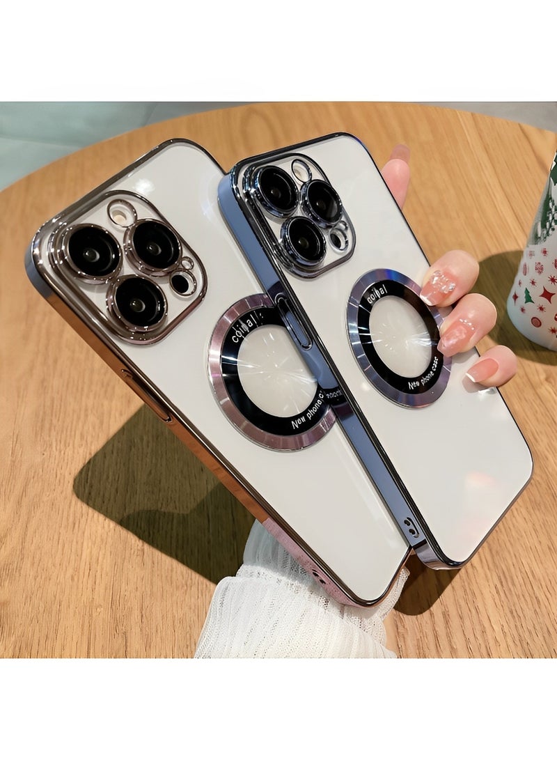 REOCLE Compatible with iPhone 13 14 Pro Max Case with Camera Lens Protector Soft Clear Back Cover Luxury for iPhone 13 14 Pro Max Plus Phone Cases - Image 4