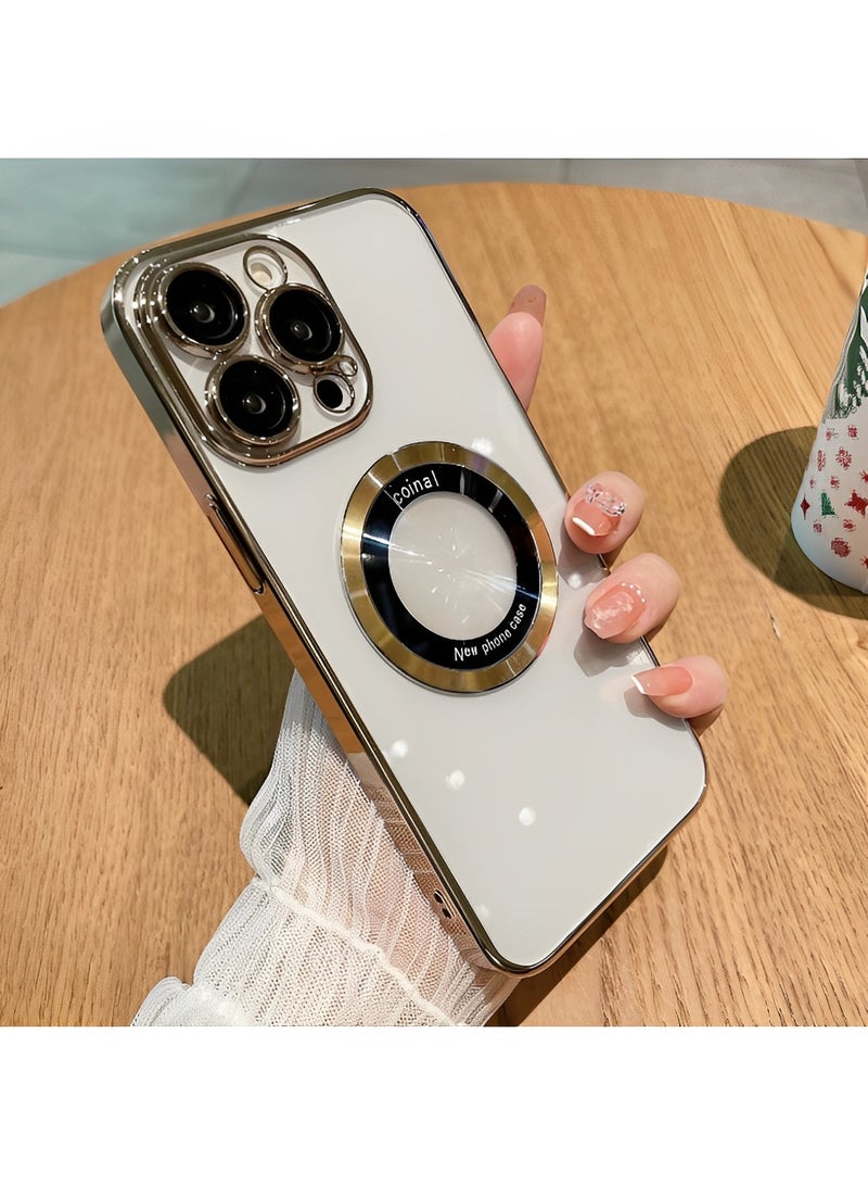 REOCLE Compatible with iPhone 13 14 Pro Max Case with Camera Lens Protector Soft Clear Back Cover Luxury for iPhone 13 14 Pro Max Plus Phone Cases - Image 2