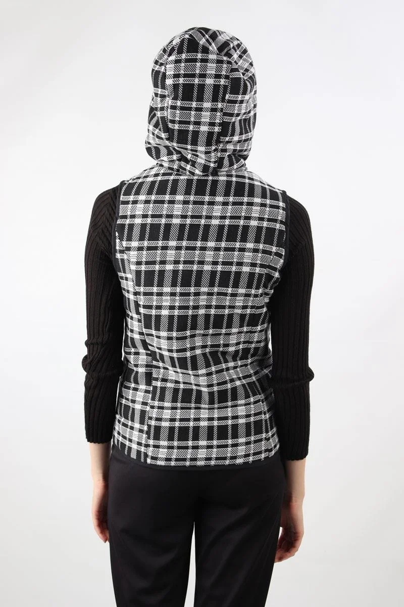 Alexander Gardi Plaid Hooded Vest (B20-467Yl00)