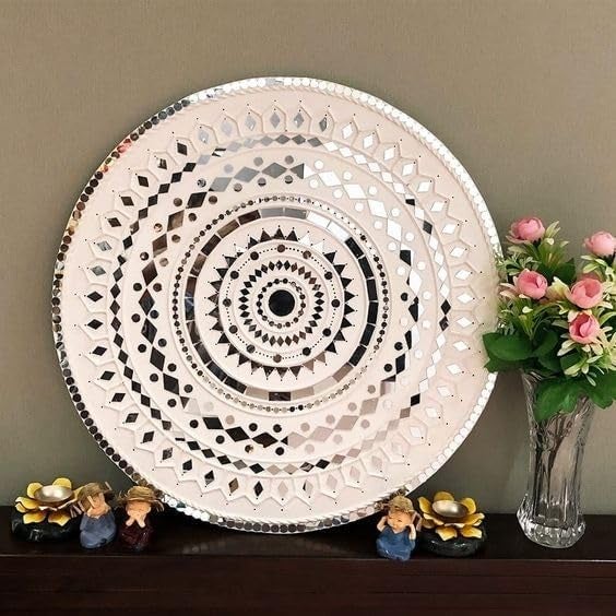 NNJ GROUP NNJ Mosaic Big Size Mirror Pieces Set for ArtCraft Pack of 600 Pieces 100 Pieces of Each Shape - Image 3