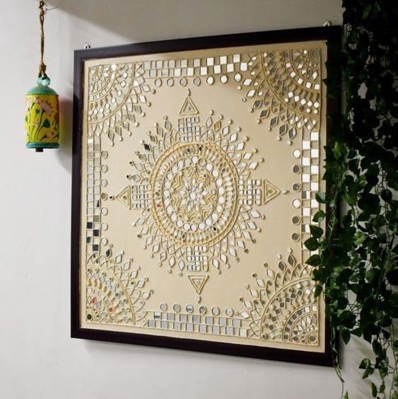 NNJ GROUP NNJ Mosaic Big Size Mirror Pieces Set for ArtCraft Pack of 600 Pieces 100 Pieces of Each Shape - Image 4