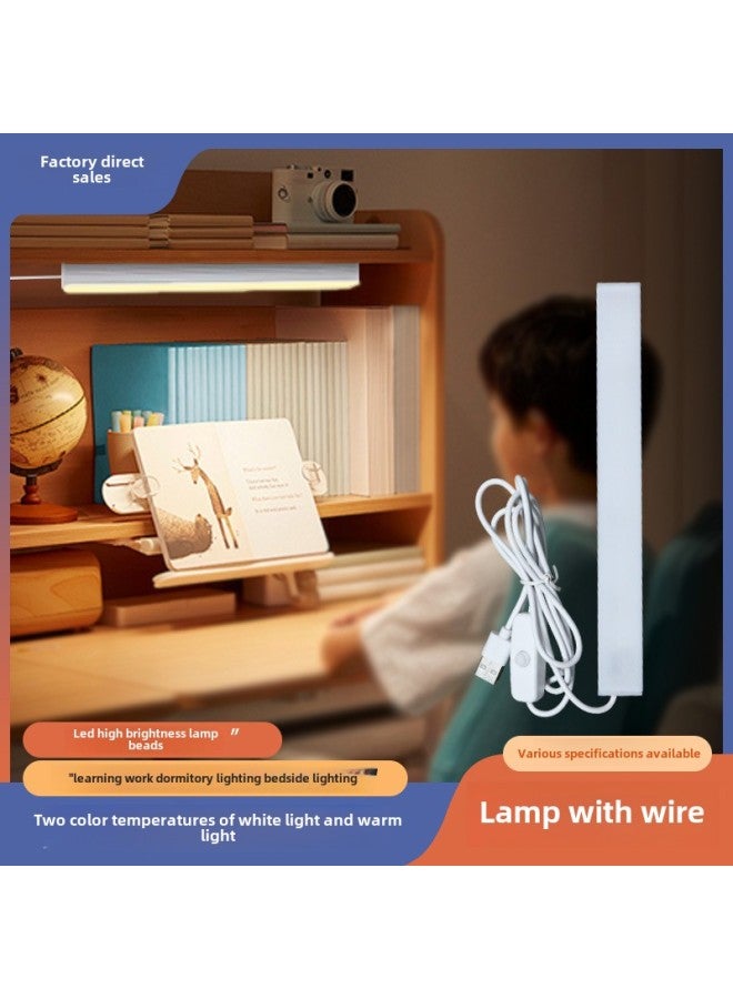 Eye Protection Desk Lamp For Learning College Students LED Dormitory Lamp Bedside Lamp Bedroom Lamp Eye Protection Cool Lamp Desk Reading Lamp-Color:20cm White Light Model-reading Light-Size:Usb Plug-in Model With 1.5m Wires  - Image 2