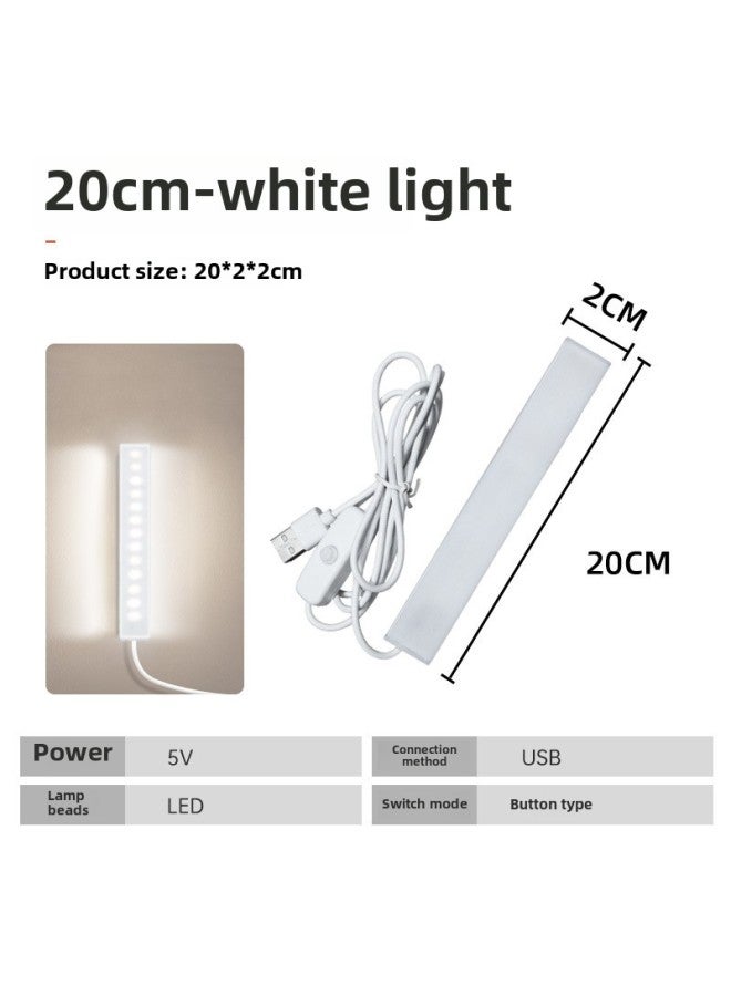 Eye Protection Desk Lamp For Learning College Students LED Dormitory Lamp Bedside Lamp Bedroom Lamp Eye Protection Cool Lamp Desk Reading Lamp-Color:20cm White Light Model-reading Light-Size:Usb Plug-in Model With 1.5m Wires  - Image 1