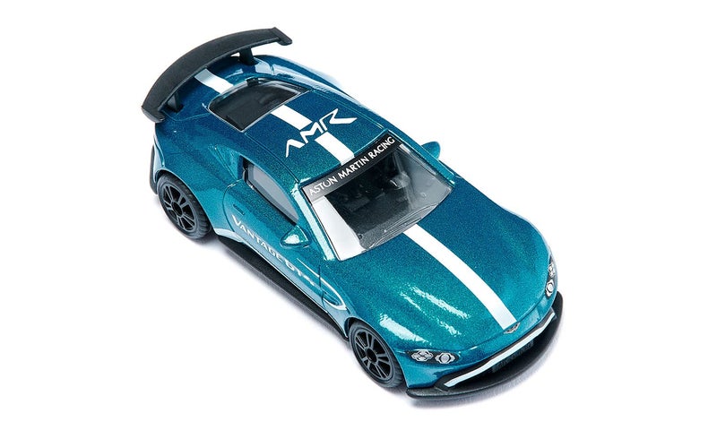 Siku 1577, Aston Martin Vantage GT4, Toy Car, Metal/Plastic, Blue, Metallic Paint, Huge Rear Wing, Sport Tyres, Detailed Design - Image 3