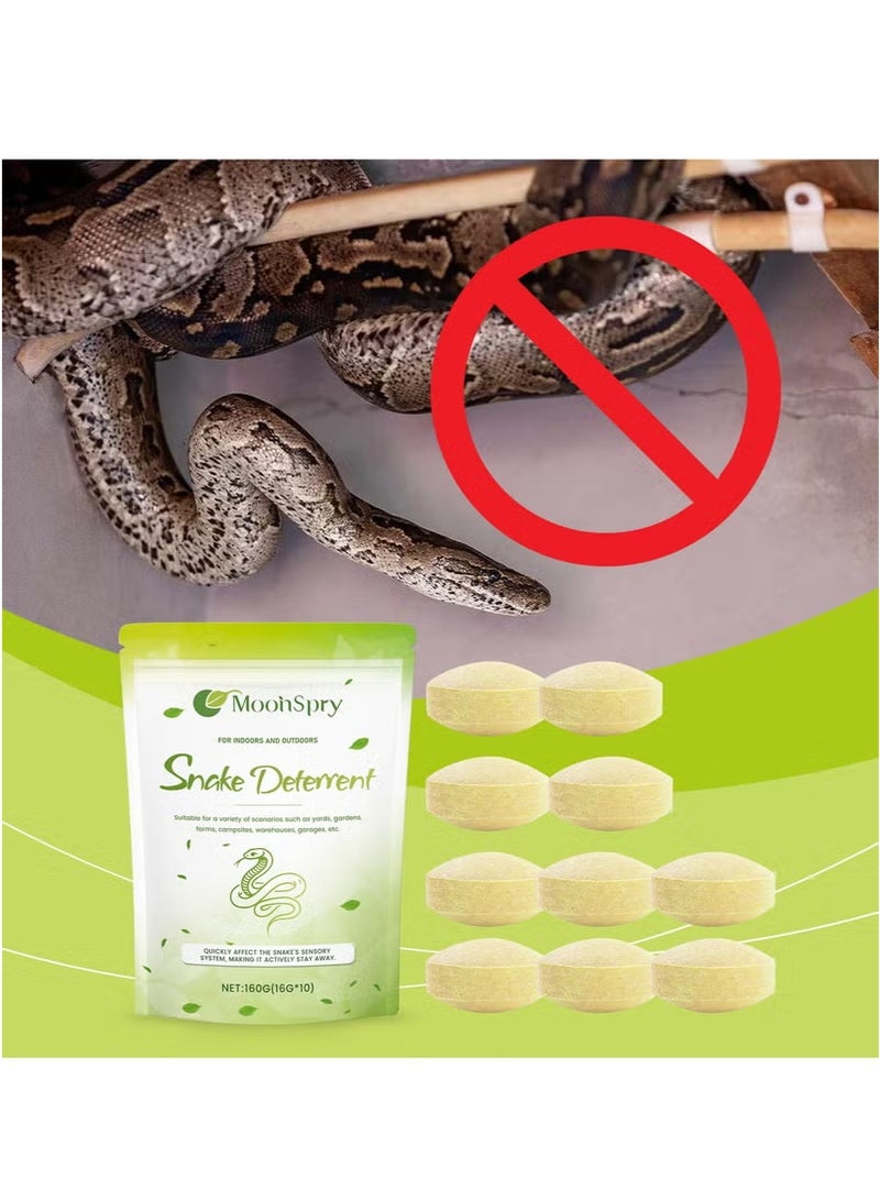 MOONSPRY Convenient outdoor snake repellent scent to repel snakes and prevent snake intrusion. 10 Snake Repellents + 3 Mesh Bags  - Image 1