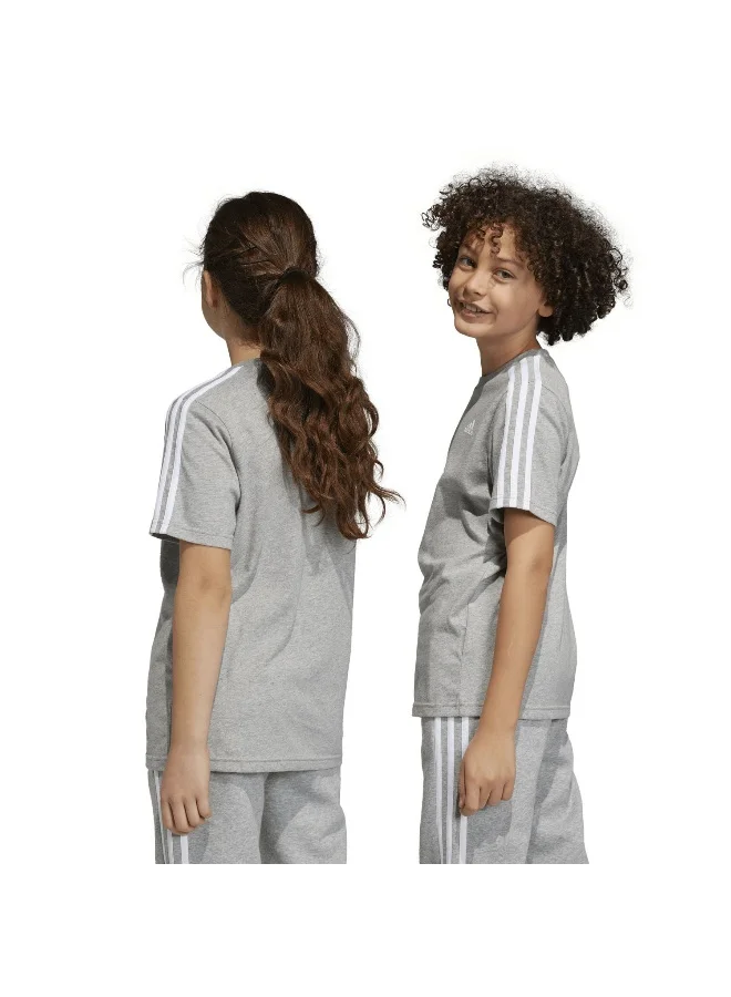 Adidas U 3S Tee Grey Training T-Shirts 7-8Y